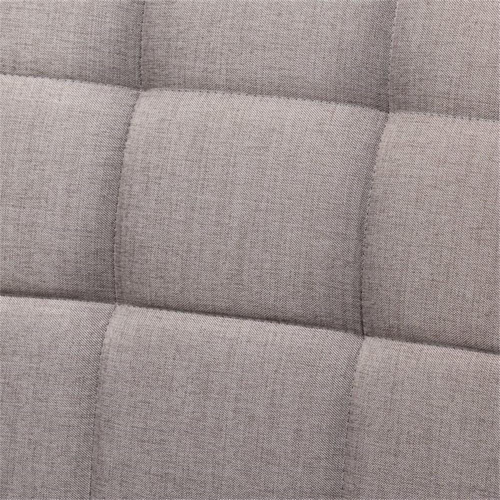Baxton Studio Sanford Mid-Century Modern Grey Fabric Upholstered and Walnut Brown Finished Wood 2-Piece Dining Nook Banquette Set