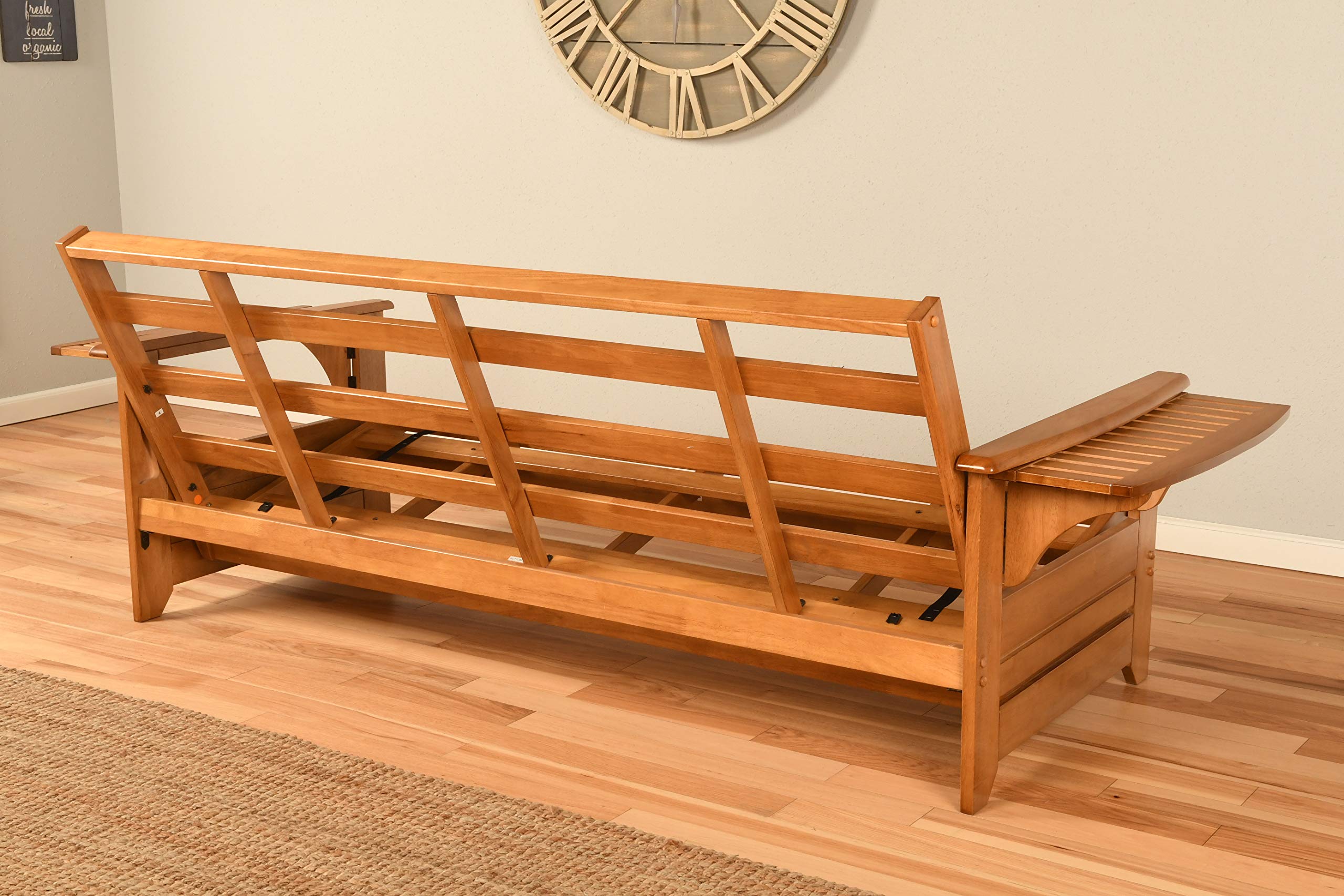 Kodiak Furniture Phoenix Futon Sofa Frame in Butternut Finish
