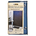 Better Home Deluxe Vinyl Shower Curtain, Navy, 1 Pack