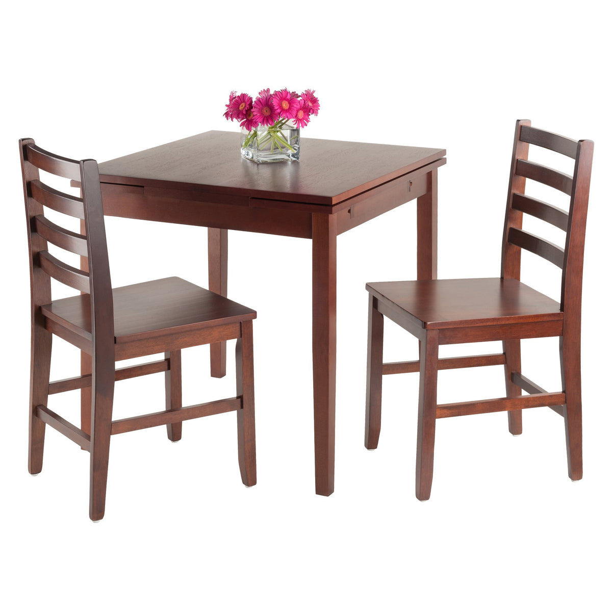 Winsome Pulman Dining, 48.03" W x 29.92" D x 29.29" H, Walnut