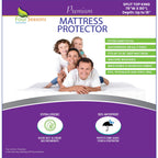 Split Top King Waterproof Mattress Protector (76'' W X 80'' L) - For Adjustable Bed With Upper Flex- Hypoallergenic Premium Qual
