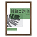 MCS Studio Gallery 18x24 Poster Frame Walnut Woodgrain, Vertical & Horizontal Wall Hanging Large Picture Frame for Photos, Poste