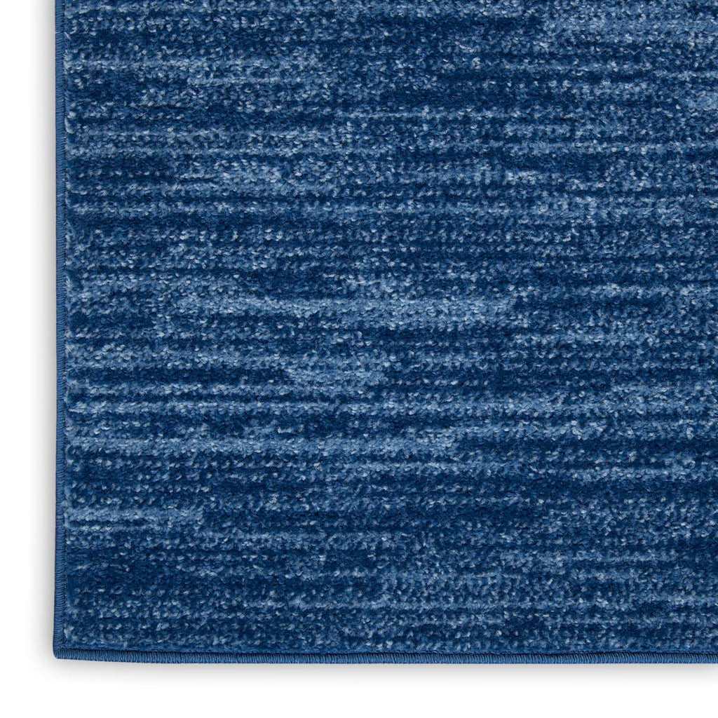 Nourison Essentials Indoor/Outdoor Navy Blue 4' X 6' Area Rug, Easy -Cleaning, Non Shedding, Bed Room, Living Room, Dining Room, Backyard, Deck, Patio (4X6)