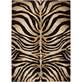 Home Dynamix Fawn Modern Area Rug, 52x72, Animal Stripe