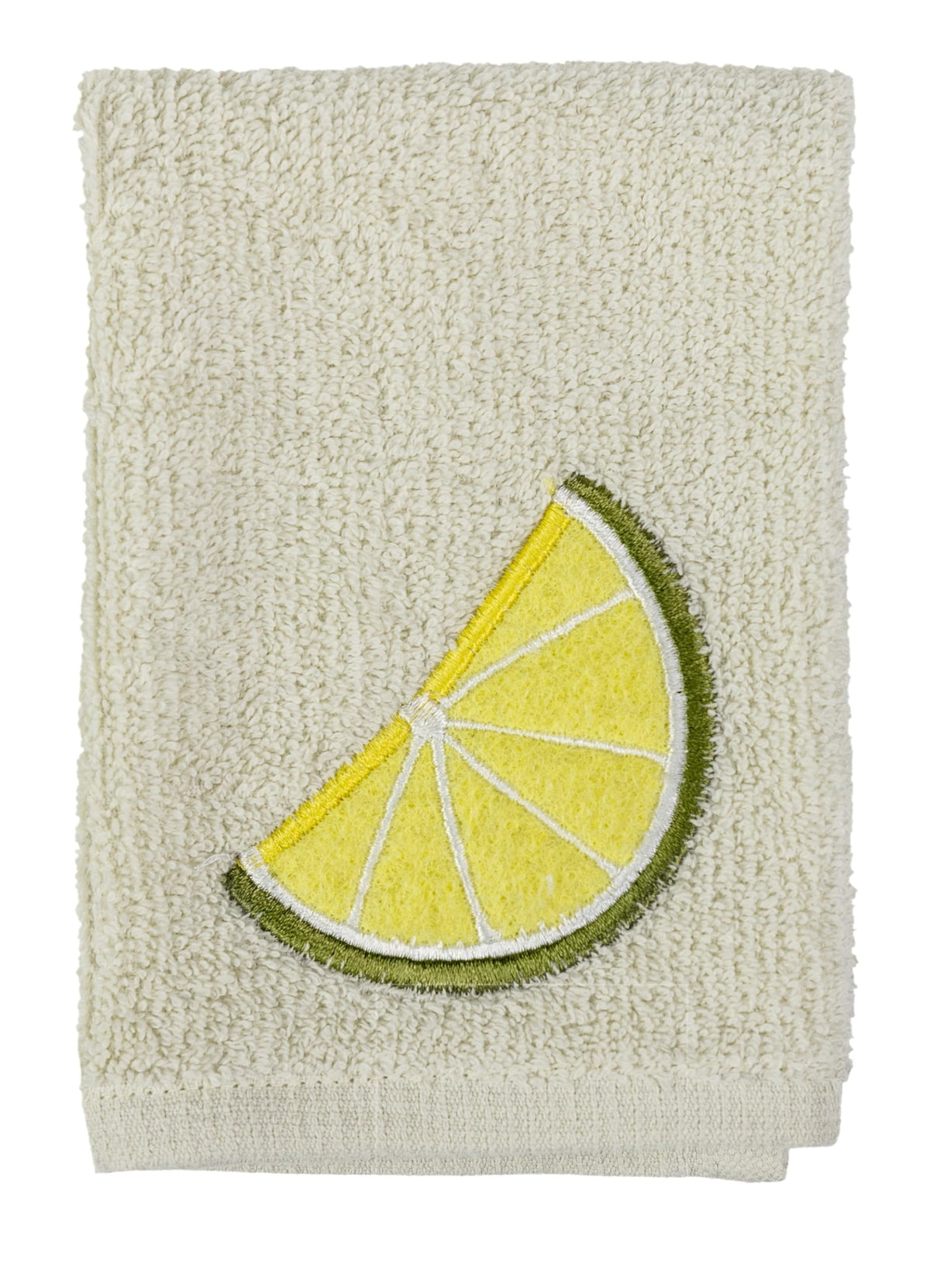 Mkitchen SCRUBSY 100% Cotton Kitchen Dish Cloth with Built in Scrubber | Various Designs and Super Absorbant (Lime)