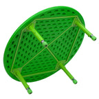 Flash Furniture Wren 45'' Round Green Plastic Height Adjustable Activity Table