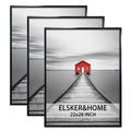 ELSKER&HOME 22x28 Frame, Poster Picture Frames 3 Pack Black for Horizontal or Vertical Wall Mounting, Sturdy and Scratch-proof