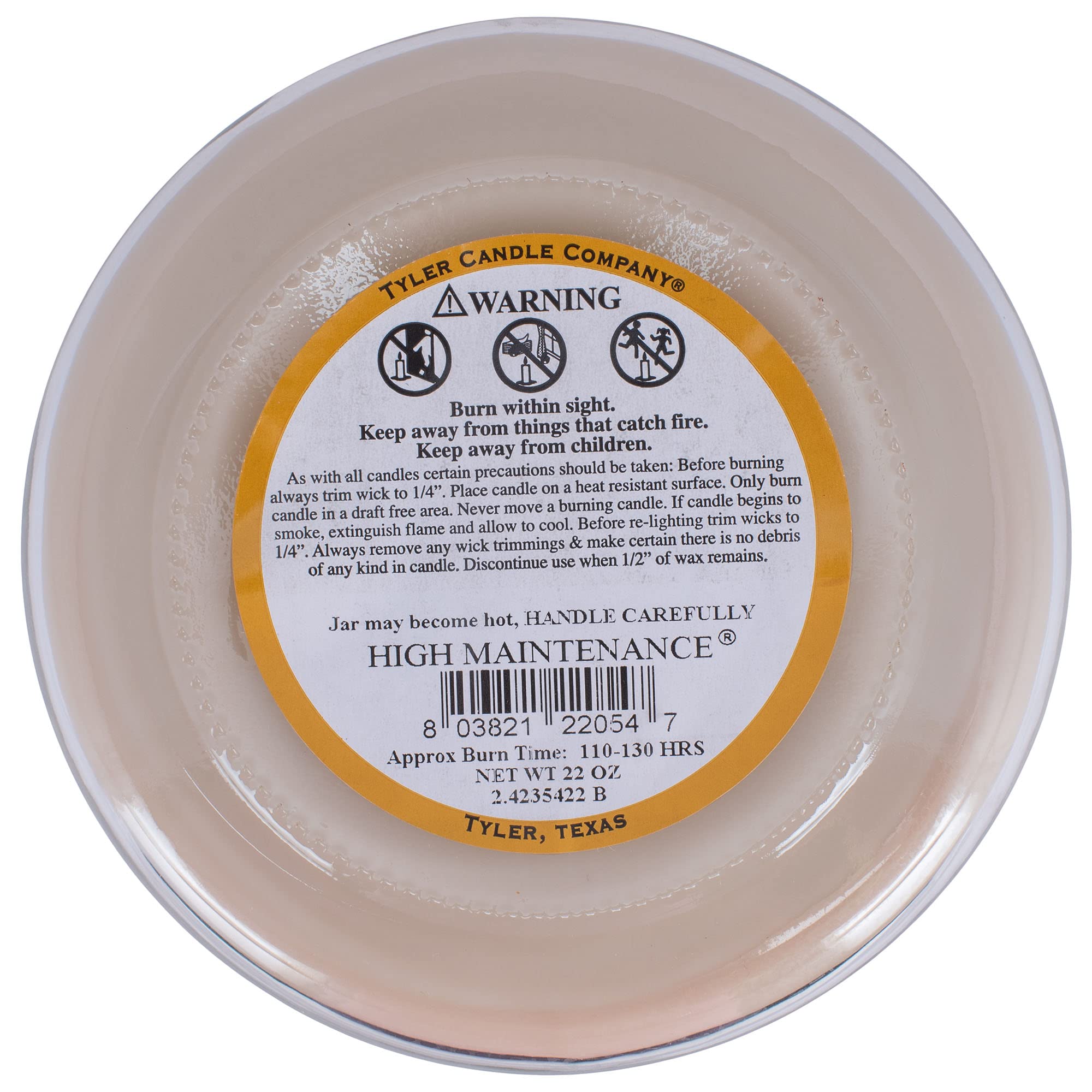 Tyler Candle, 22 Ounce, High Maintenance Long Burning Scented Candle