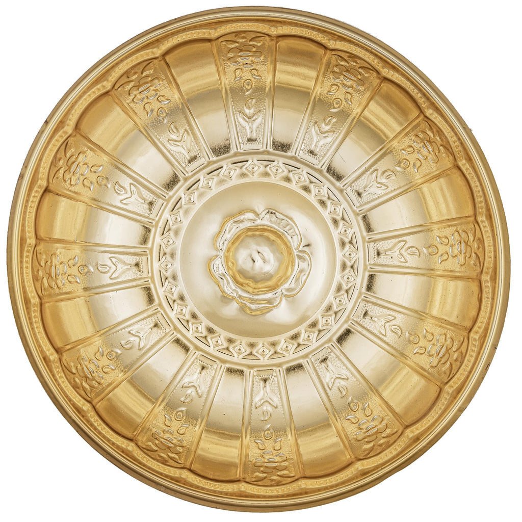Alisveristime 1.06 Qt Turkish Hammam Bath Bowl, Traditional Metal Construction, Diameter 7.87', Height 2.36' - Multiple Colors