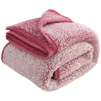 Emme Sherpa Blanket Queen Size Ultra Soft Warm Bed Blanket Microfiber Cozy Blanket For Bed Sofa Lightweight Fuzzy Thick Reversib