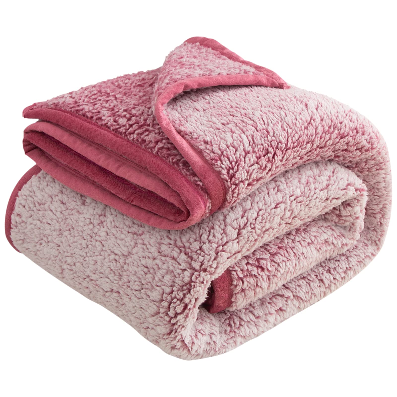 Emme Sherpa Blanket Queen Size Ultra Soft Warm Bed Blanket Microfiber Cozy Blanket For Bed Sofa Lightweight Fuzzy Thick Reversib