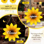 Unfinished Sunflower Wood Cutout Sunflower Sign Cutouts Sunflower Wood Door Hanger With 2.2 Yards Natural Rope For Diy Painting