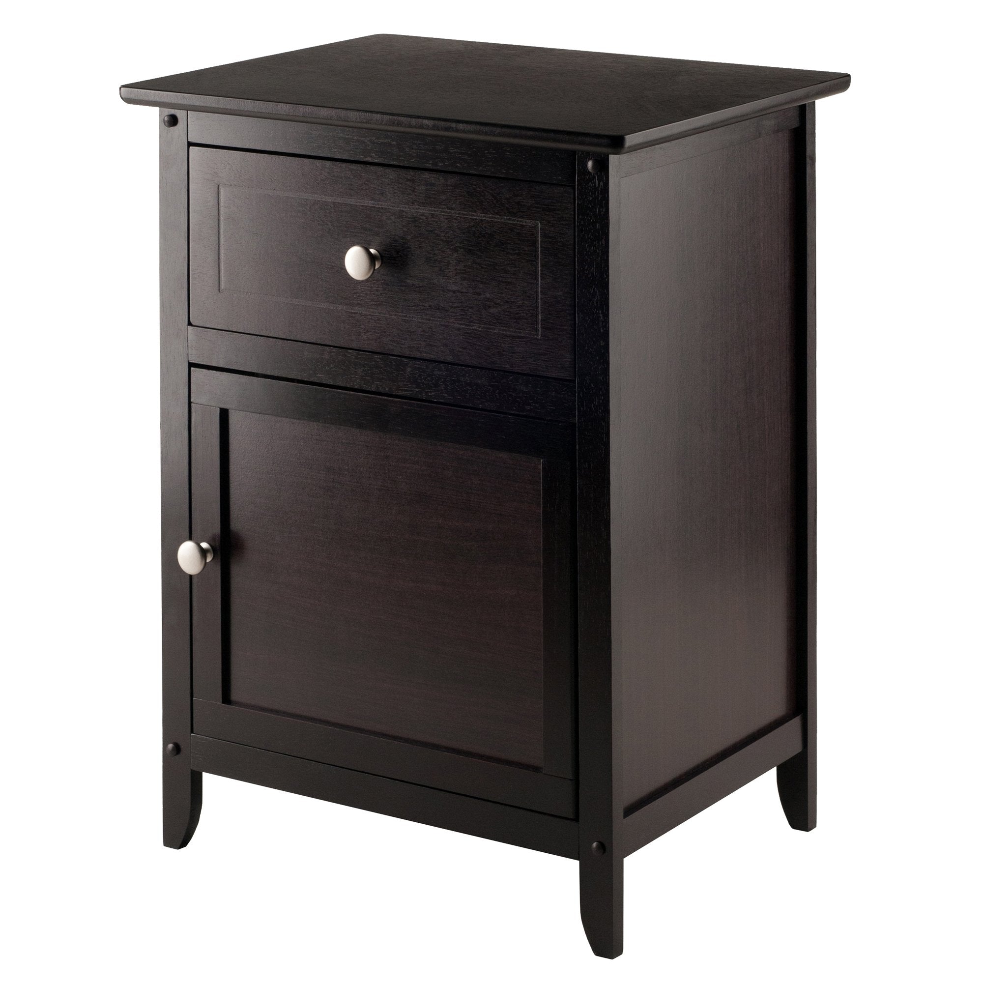 Winsome Eugene Accent Table, 18.90W x 14.96D x 25H, Espresso