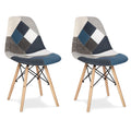 Urbancart Modern Patchwork Dining Chairs | Heavyduty Build | Stylish & Comfortable Upholstered Seating For Home, Caf, Restauran