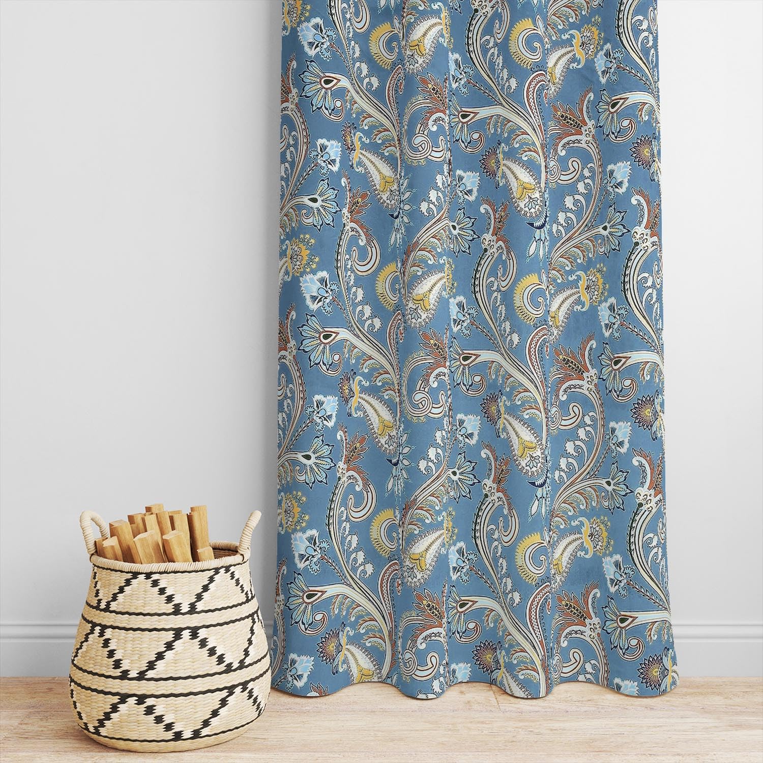 Decomizer Super Soft Brushed Microfiber Cotton Solid Room Darkening Door Curtains,48X84(Inches) 7 Feet,Living Room,Grommet Curta