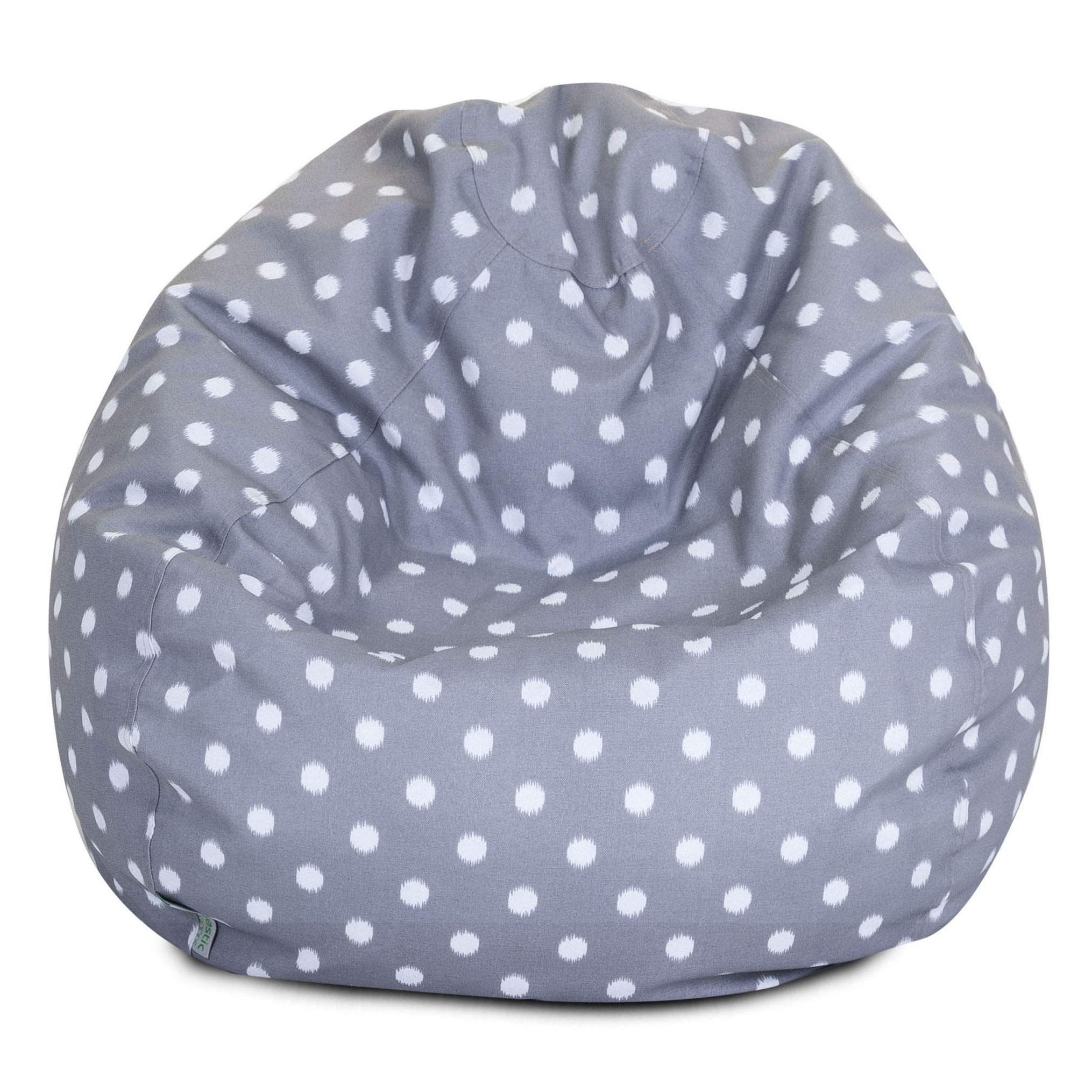 Majestic Home Goods 85907224071 Classic Bean Bag Chair, Small, Gray