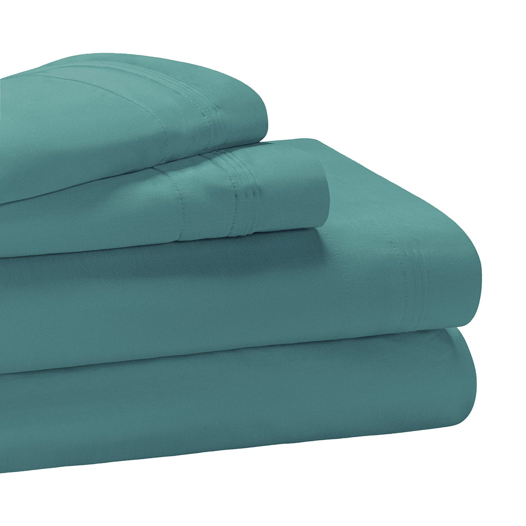 Superior Egyptian Cotton 4 Piece Sheet Set, Luxury 1000 Thread Count, Eco-Friendly, Sustainable Sheets, Ultra-Soft Basics, Solid