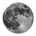 Smooffly Moon Round Mouse Pad, Earth Grey Moon Fashion Design Circular Mousepad With Rubber 20Cm