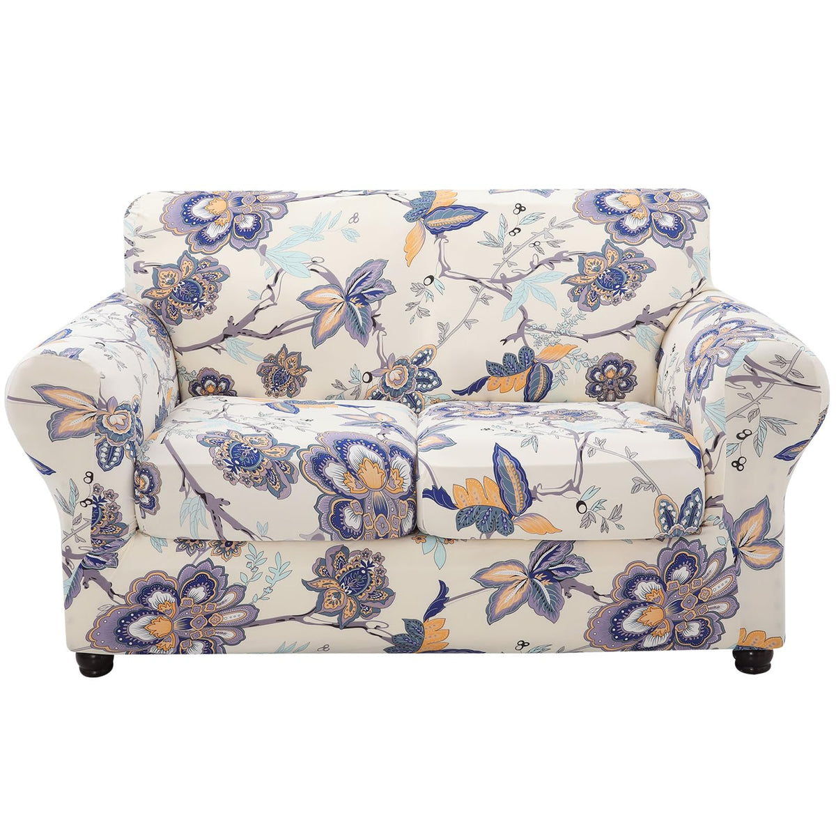 hyha Stretch Couch Cover, Sofa Covers for 2 Separate Cushion Couch Washable