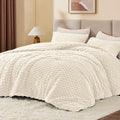 Bedelite Fluffy Twin Comforter Set - Beige Fleece Soft Comforter For Twin Size Bed, Luxury Warm Bedding Set For Winter, Fuzzy Be
