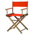 Casual Home 18 Directors Chair Natural Frame with Orange Canvas