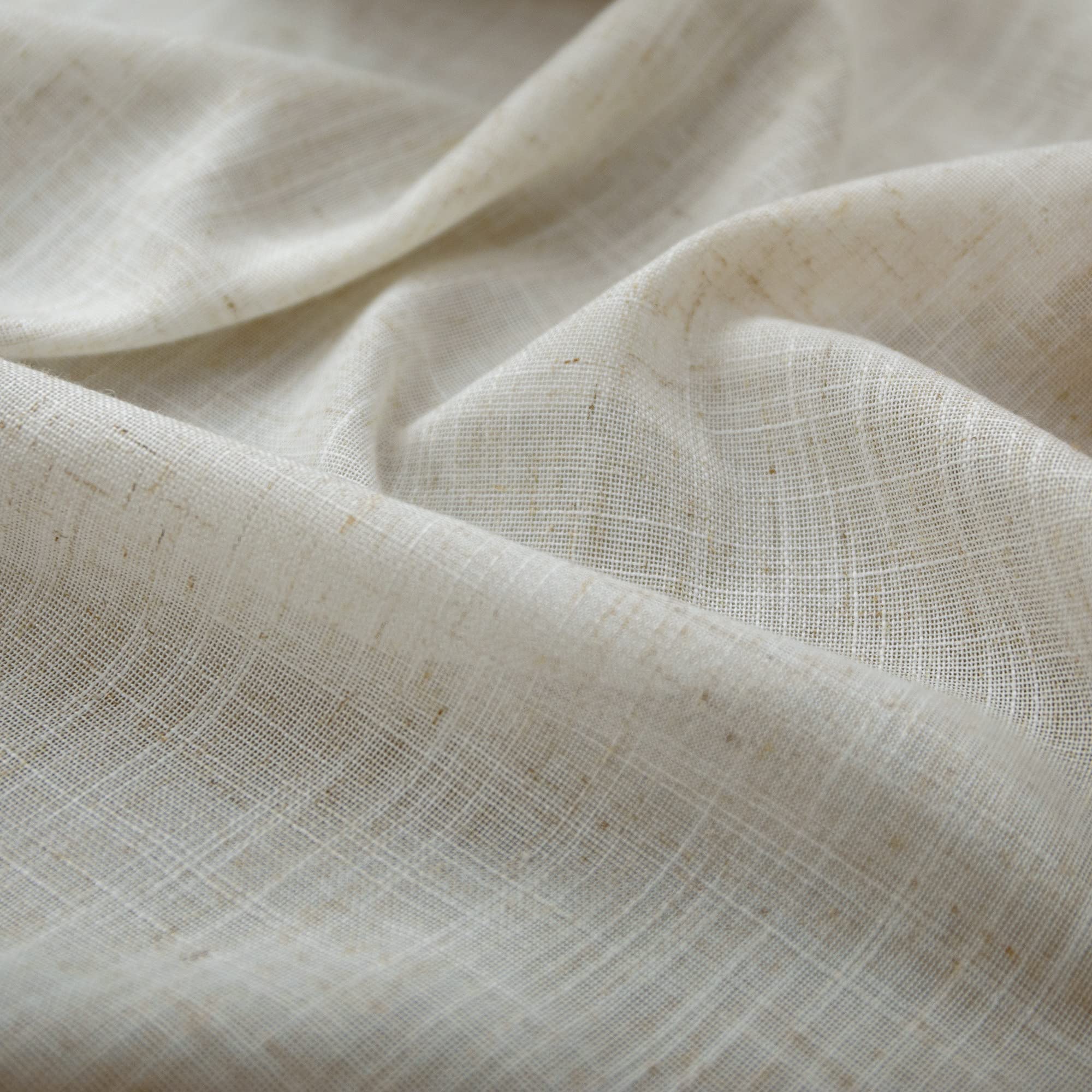Linen Bronze Grommet Linen Blend Sheer Curtains 52X72 Inches Long