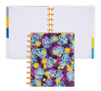 Talia Discbound Notebooks, Planner, Customizable, (Xfunky Floral W/Bbq Mustard Discs, Midsize (7.5In X 9.75In))