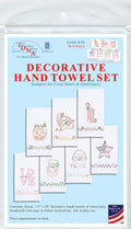 Jack Dempsey Needle Art Holiday Towel Collection (17'' x 28''), White