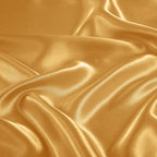 Treely 4 Piece Satin Sheets Twin Size Silky Smooth Gold Satin Sheet Set With Deep Pocket, Satin Fitted Sheet, Flat Sheet, 2 Sati