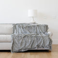 Graced Soft Luxuries Throw Blanket Softest Warm Elegant Cozy Comfy Cuddly Cheetah Faux Fur Adults, Couch, Sofa, Arm Chair (Snow