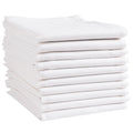 KAF Home White Kitchen Towels, 10 Pack, 100% Cotton - 20 x 30, Soft and Functional Multi-Purpose, Baking, Cooking, Cleaning, Pri