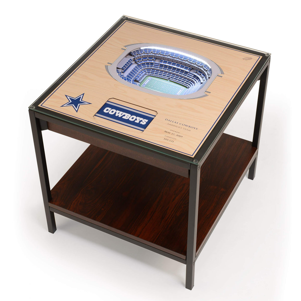 Youthefan Nfl Dallas Cowboys 25-Layer Stadiumview Lighted End Table