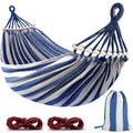 Mosfiata Hammocks Portable Camping Hammock Upgraded 550Lb Comfortable Fabric Hammock With Two Anti Roll Balance Beam And Sturdy