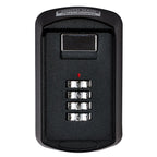 Wall-Mounted Key Storage Box With Resettable Combination, Black, 1-Pack