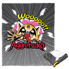 Northwest Aggretsuko Silk Touch Throw Blanket, 50'' X 60'', Wooo!