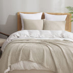 Phf Ultra Soft Waffle Weave Pillowcases King Size 20' X 36' 2 Pack, No Insert, Breathable Skin-Friendly Pillow Shams, Decorative Waffle Weave Pillow Case Covers, Light Khaki/Linen