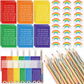 Spakon 24 Sets Back To School Gifts For Students Includes Rainbow Mini Notepads Motivational Mini Pocket Notepad Rainbow Erasers