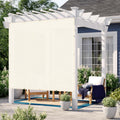 Love Story Custom Size 11X21 Ft Sun Shade Cloth With Grommets Pergola Shade Cover 95% Uv Protection For Patio Outdoor, Cream (Cu