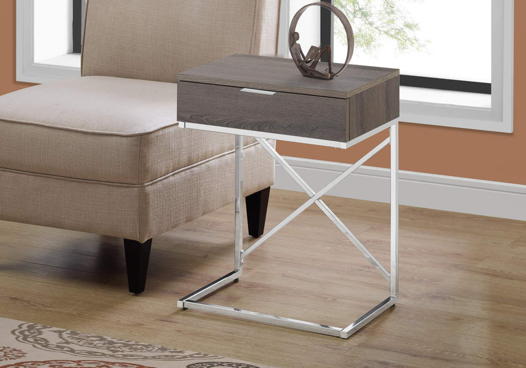 Monarch Specialties ACCENT, END TABLE, NIGHT STAND, TAUPE