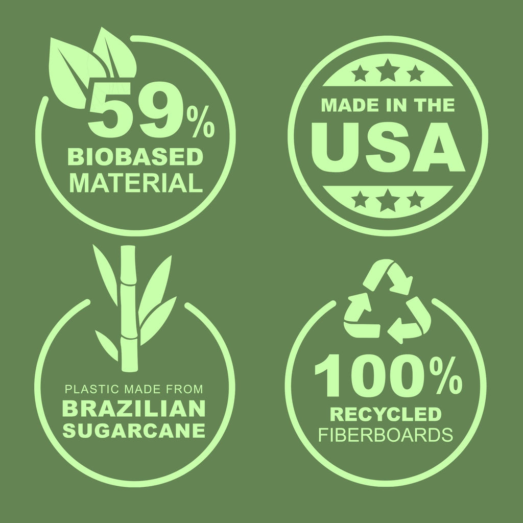 Samsill Plant-Based 2 Inch Durable D-Ring, Made In Usa, View Binder, Eco-Friendly, Usda Certified Biobased, 2 Pack, Rose