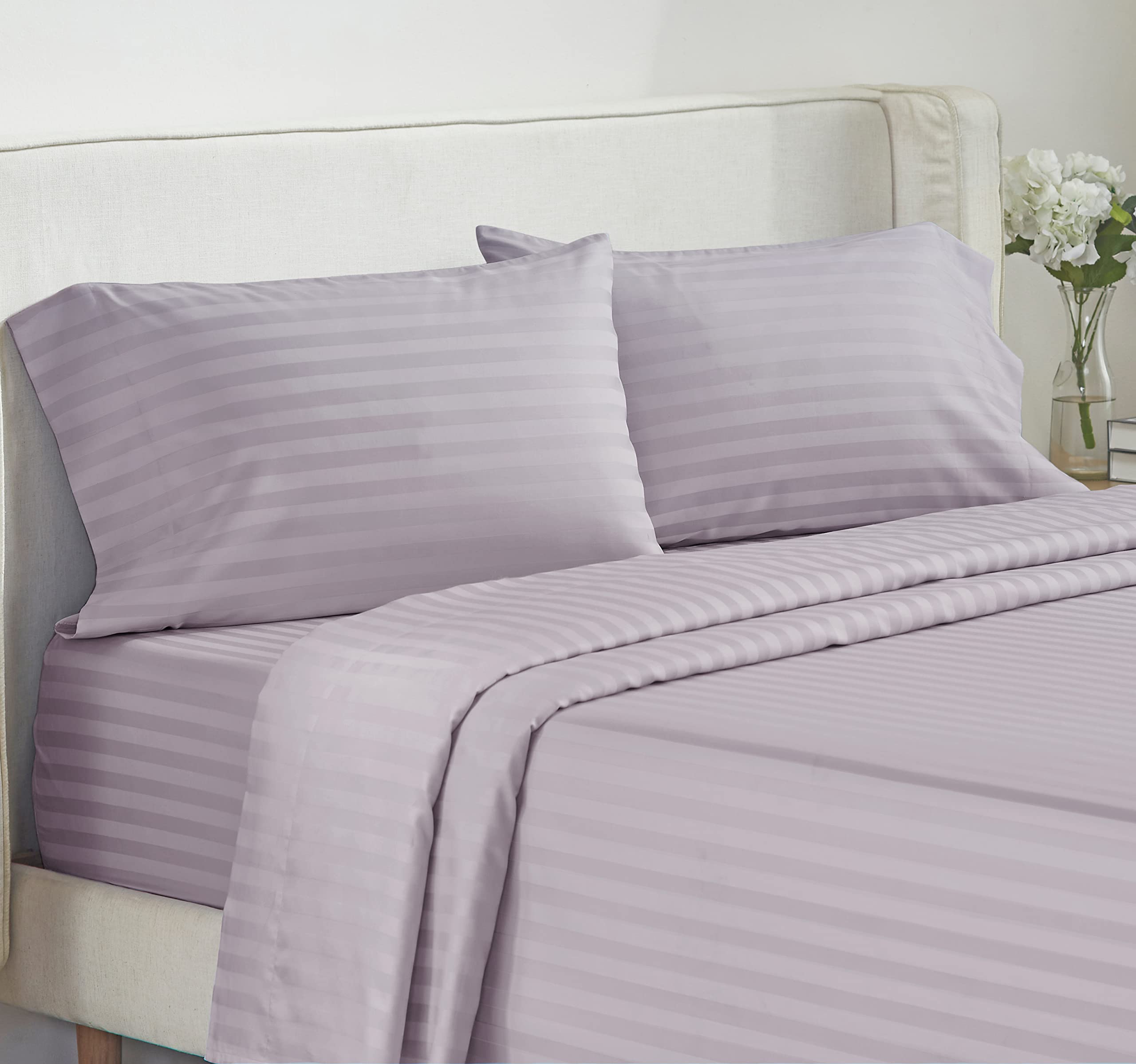 California Design Den - Bed Sheets Twin Size, Soft 100% Cotton Cooling Sheets, Deep Pockets, 500 Thread Count, 3-Pc, Hotel Quali