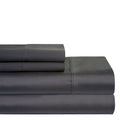 Pointehaven 400 Thread Count Pima Cotton Fitted Sheet And Pillowcase, King, Grey