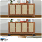 Annkut Bed Risers 12 Inch Heavy Duty,Elevation In Heights 1,2,3,4,5,6,7,8,9,10,11,12 Inch,Adjustable Furniture Risers For Chair