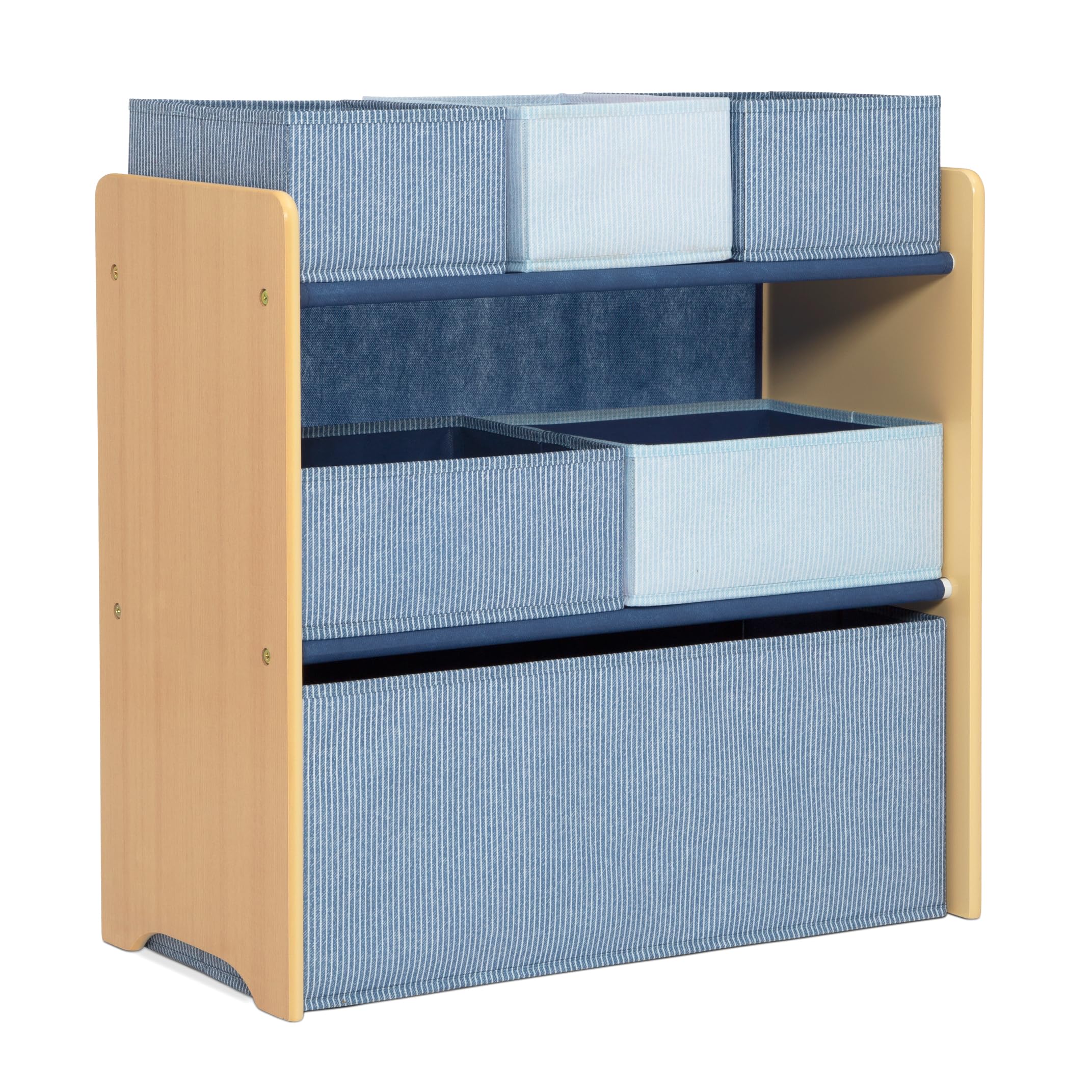 Delta Children - GapKids 6 Bin Toy Organizer - Greenguard Gold Certified, Indigo Blue