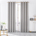 Beauoop 100% Blackout Curtains 96 Inches Long For Bedroom Living Room Moroccan Gold Patterned Drapes Thermal Insulated Grommet T