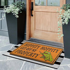 Faptoena Doormat Frog Coir Polyester 30x17 inch Hippity Hoppity Get of My Property