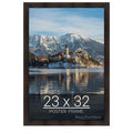 wallsthatspeak 23x32 Espresso Brown Picture Frame for Puzzles Posters Photos or Artwork