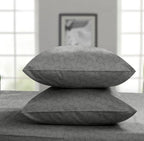 Threadmill 500 Thread Count Full Size 4 Pc Luxury Cotton Sheet Set, Jacquard Floria Dark Grey, Silky Smooth Sheets With 16'' Ela