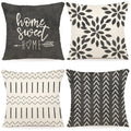 Ycoll Pillow Covers 20X20 Modern Sofa Throw Pillow Cover, Decorative Outdoor Linen Fabric Pillow Case For Couch Bed Car (Rustic