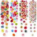 217 Pieces Mini Silk Heads Fake Rose Daisy Faux Flowers for Crafts Rose Flowers Plum Blossom Heads Sunflower Wedding Decoration 